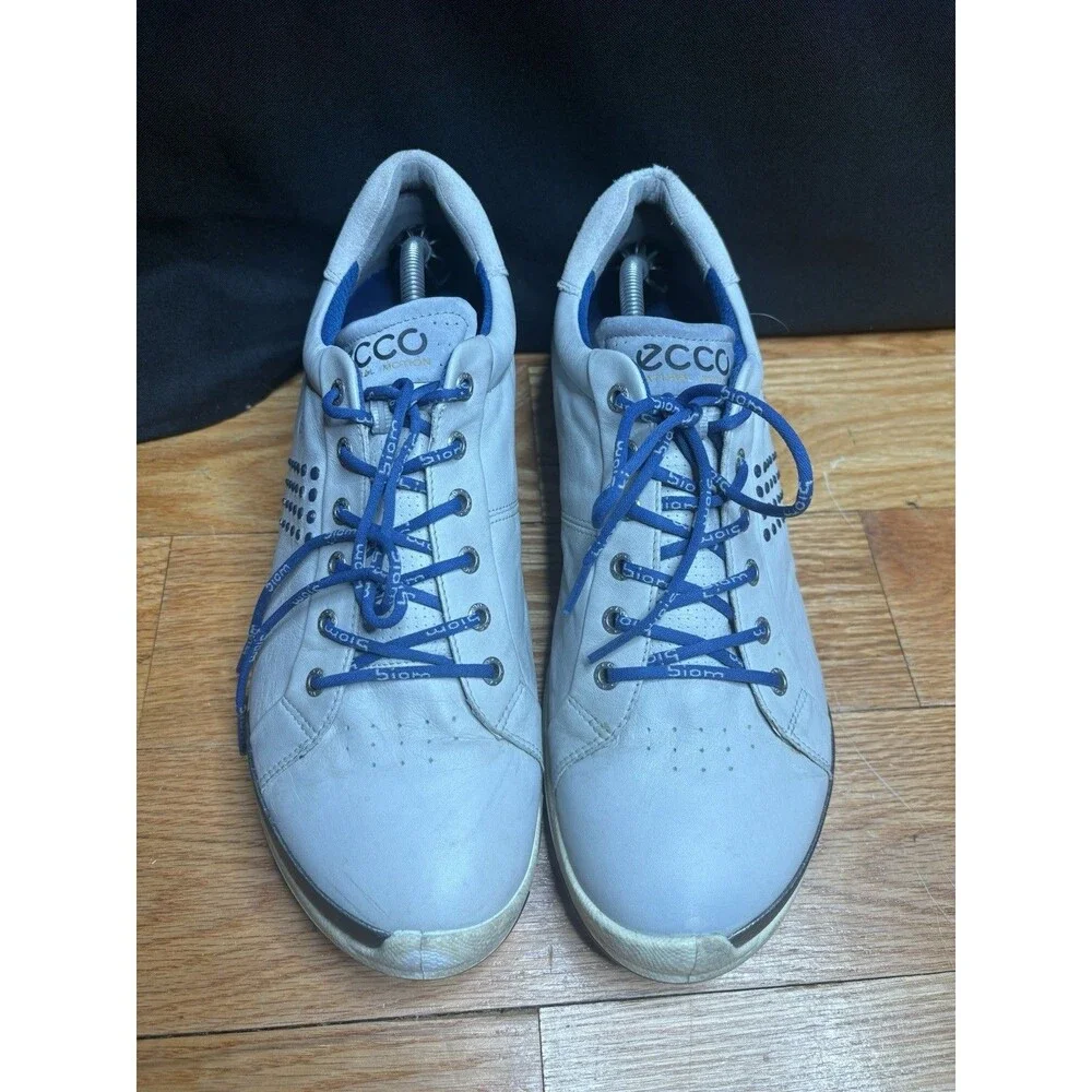 Ecco Biom Hybrid Golf Shoes Mens EU 47 US 13 Gray Yak Leather Spikeless Sneakers